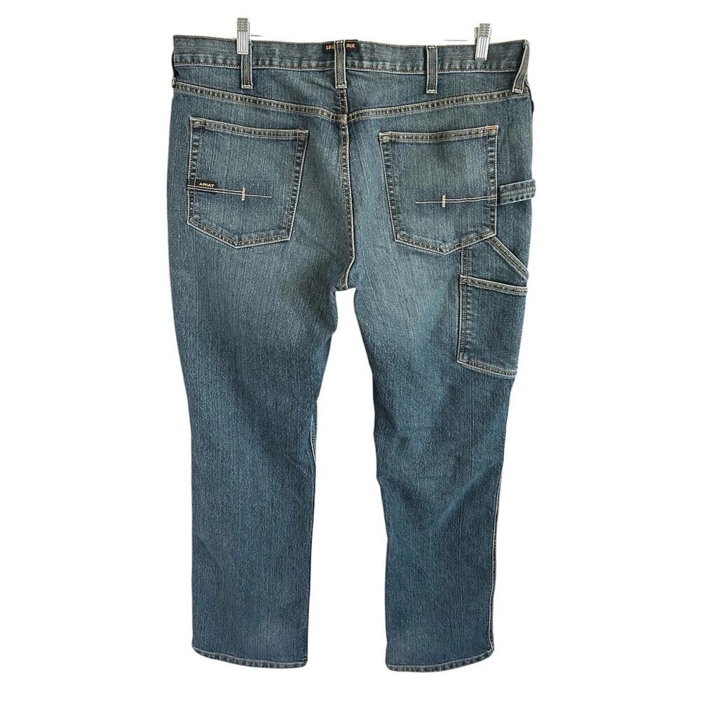 Ariat Rebar M4 DuraStretch Workhorse Jeans Mens 40x34 Relaxed Bootcut Casual - Picture 2 of 12